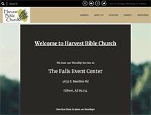 Tablet Screenshot of harvestbibleaz.org
